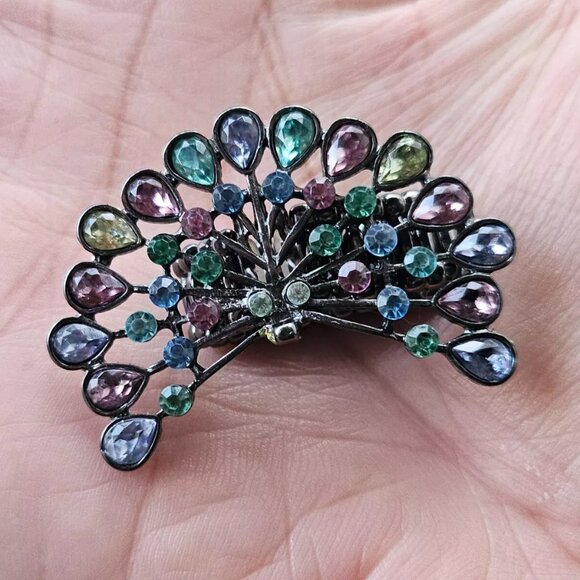 Jewelry - Peacock Ring Multi Color Crystals Fashion Women Jewelry Ring Size Adjustable